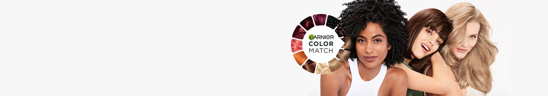 3 Models finding their perfect hair colour with Garnier Colour Match