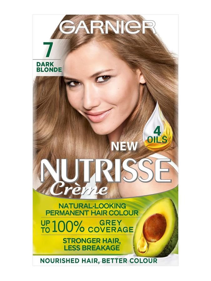Garnier Nutrisse Creme Permanent Hair Dye Dark Blonde 7