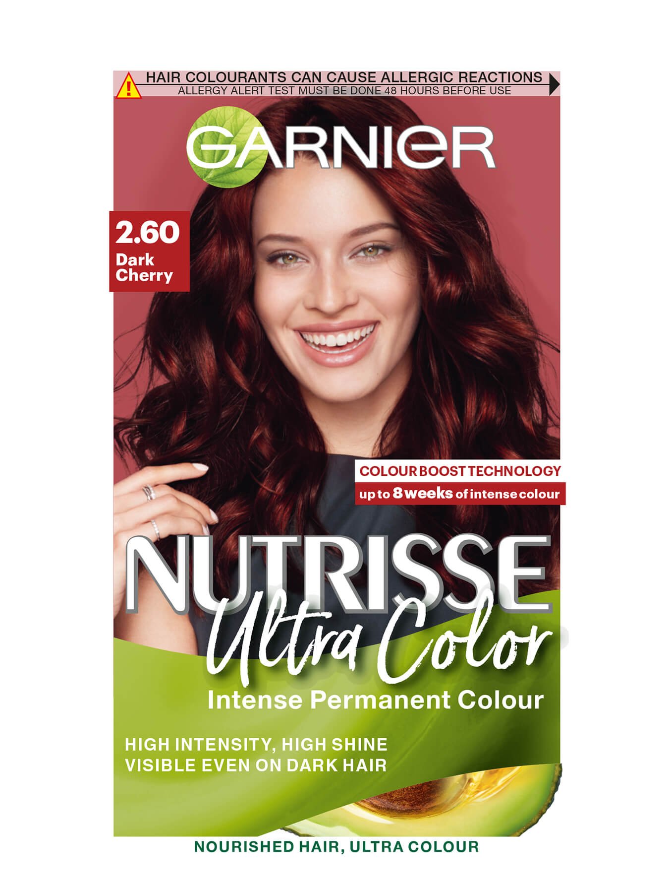 Garnier Nutrisse Ultra Color Permanent Hair Dye Dark Cherry 2.6