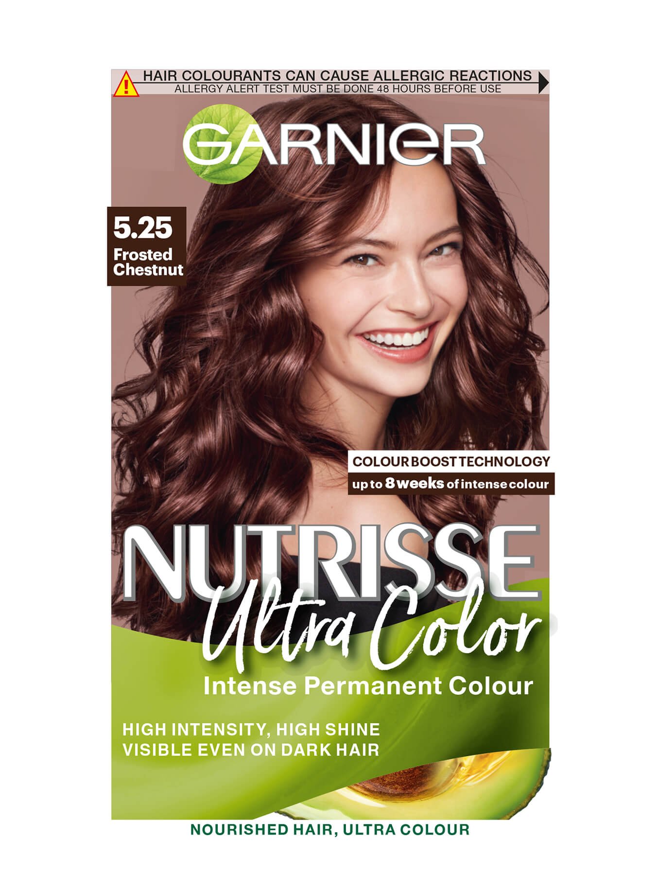 Garnier Nutrisse Ultra Color Permanent Hair Dye Frosted Chestnut 5 25