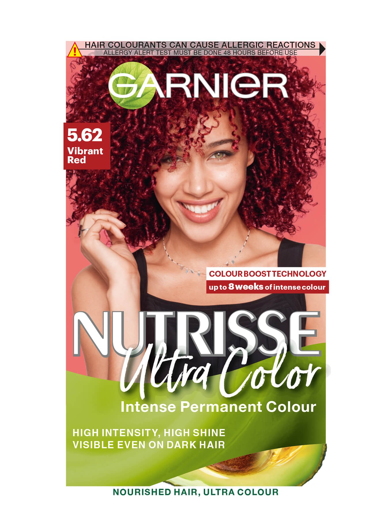 faldskærm faldt Forvirre Garnier Nutrisse Ultra Color Permanent Hair Dye Vibrant Red 5.62