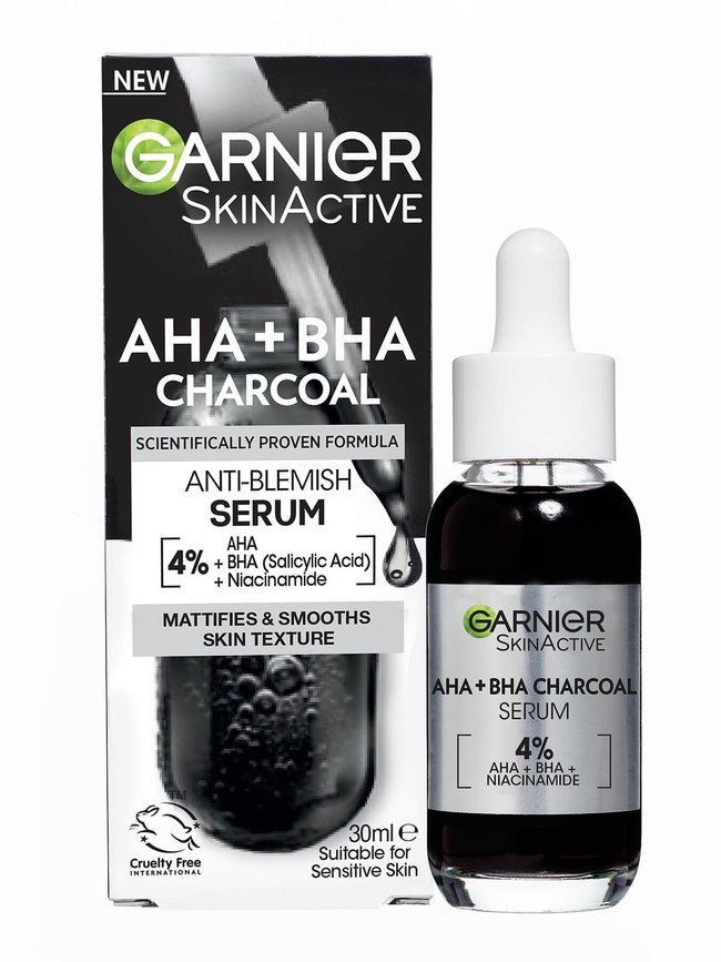 Garnier Pure Active AHA BHA Charcoal Serum