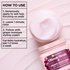 Open Garnier Grape Moisture hair mask jar with application instructions