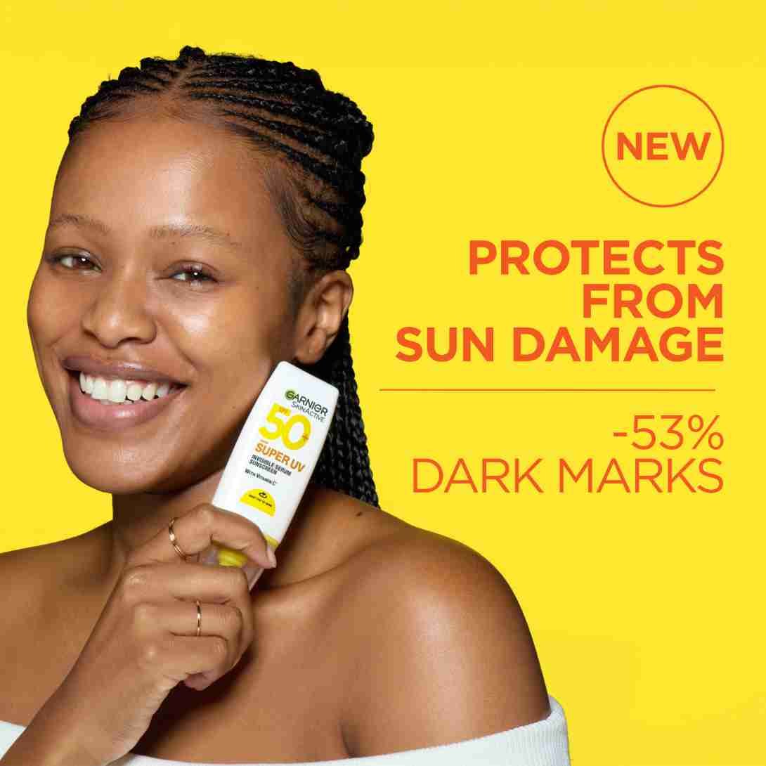  SuperUV Invisible Serum Sunscreen Vitamin C protection against sun damage